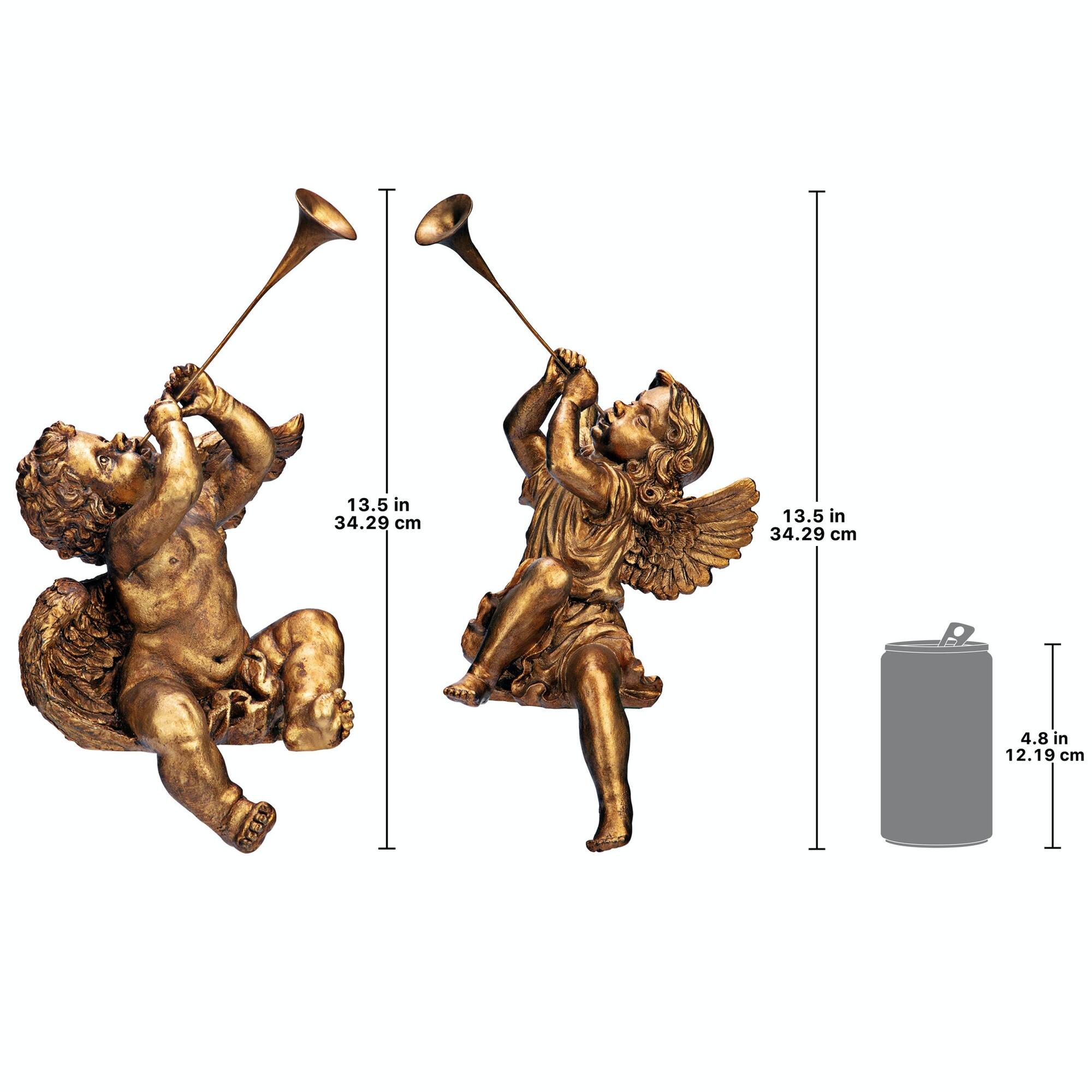 Design Toscano Trumpeting Angels of St. Peters Square Statue Set